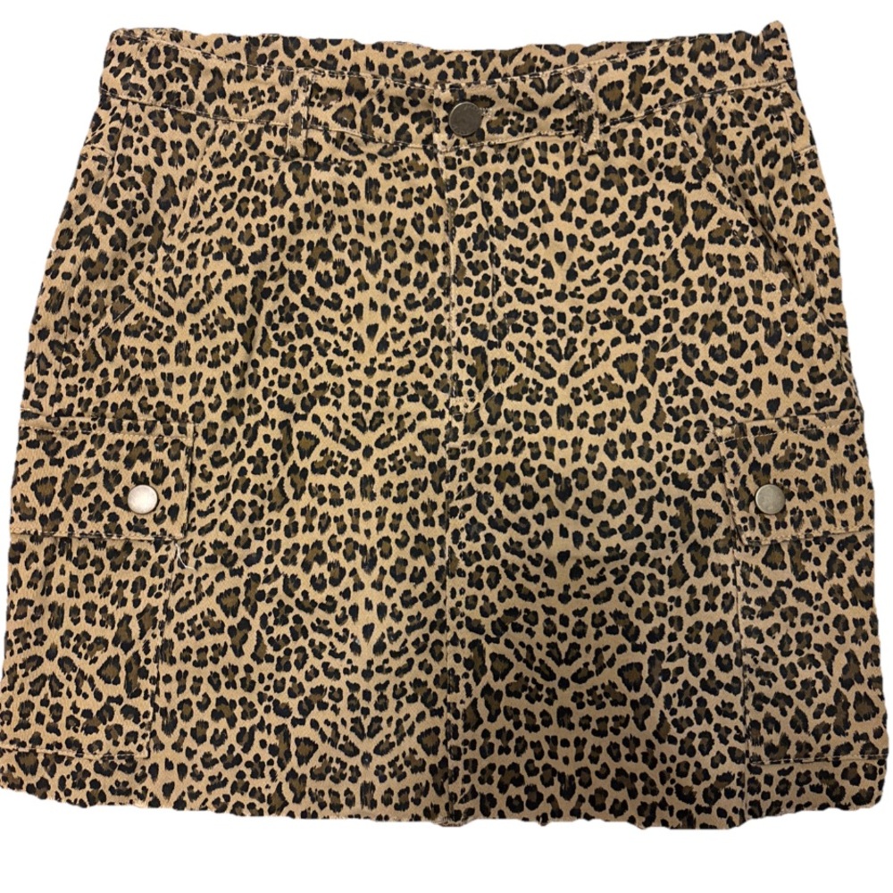 Kori America Leopard Print Mini Skirt